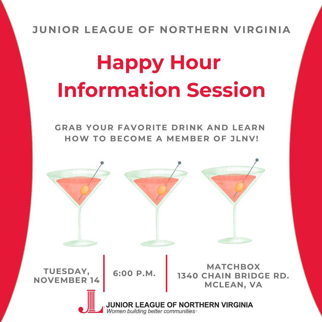 Happy Hour Information Session Junior League Of Northern Virginia