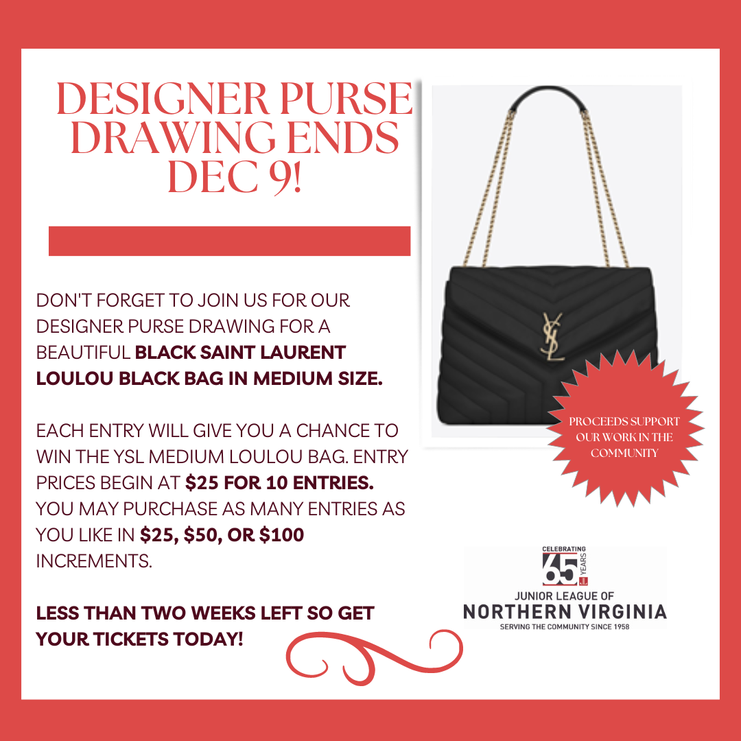 JLNV Designer Purse Drawing Junior League of Northern Virginia